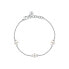 Delicate silver bracelet with pearls Perla SAER53