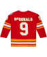 Фото #3 товара Men's Lanny McDonald Red Calgary Flames Captain Patch 1988/89 Blue Line Player Jersey