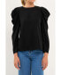 ფოტო #1 პროდუქტის Women's Puff Long Sleeve Top