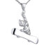 Silver pendant Snowboarder JJJ1987