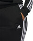 Фото #8 товара Women's Essentials Warm-Up Slim Tapered 3-Stripes Track Pants, XS-4X