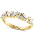 ფოტო #1 პროდუქტის EFFY® Diamond Scattered Baguette Cluster Band (7/8 ct. t.w.) in 14k Gold