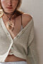 Sequinned knit cardigan