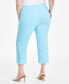 ფოტო #2 პროდუქტის Plus Size Mid-Rise Pull-On Capri Pants, Created for Macy's