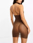 Ann Summers Glixten Luxe diamante dress in brown