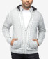 Фото #4 товара Men's Hooded Full-Zip High Neck Sweater Jacket