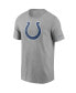 ფოტო #3 პროდუქტის Men's Heathered Gray Indianapolis Colts Primary Logo T-shirt