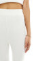 Фото #5 товара Aria Cove knitted wide leg trousers co-ord in white