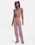 Фото #1 товара Nike Training Dri-Fit flared power pants in smokey mauve