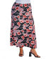 ფოტო #1 პროდუქტის Plus Size Floral Maxi Skirt