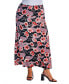 Plus Size Floral Maxi Skirt