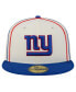 ფოტო #4 პროდუქტის Men's Cream New York Giants Soutache 59FIFTY Fitted Hat