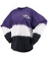 Women's Purple and Black Baltimore Ravens Ombre Long Sleeve T-shirt