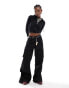 Фото #1 товара COLLUSION wide leg utility trouser with button hem