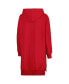 Women's Crimson Indiana Hoosiers Take a Knee Raglan Hooded Sweatshirt Dress