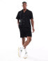 Фото #1 товара Selected Homme waffle shorts in black