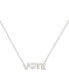 ფოტო #1 პროდუქტის Silver-Tone Have Your Say Mini Pendant Necklace, 16" + 3" extender