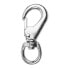 STOKER Spring-loaded nickel-plated lever carabiner 80mm - фото #2