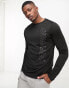 Hummel mesh training top with long sleeves in black