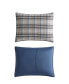 Фото #2 товара Rugged Plaid Micro Suede Reversible 3 Piece Duvet Cover Set, King