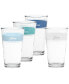 Coastal Blues Frame 16-Ounce Tapered Cooler Glass Set of 4