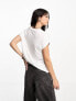 Only soft round neck t-shirt in white