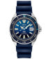 ფოტო #1 პროდუქტის Men's Automatic Prospex PADI Special Edition Blue Silicone Strap Watch 45mm