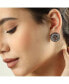 ფოტო #3 პროდუქტის Women's Circular Stud Earrings