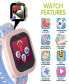 V3 Girls Pink Silicone Smartwatch 42mm Gift Set