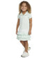 Little & Toddler Girls Short Sleeve Ruffle Polo Dress