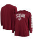 Фото #1 товара Men's Maroon Texas A&M Aggies Big and Tall 2-Hit Long Sleeve T-shirt