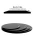 38.6" Inch Round Tempered Glass Table Top Black Glass 1/2" Inch Thick Beveled Polished Edge