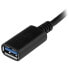 Фото #6 товара StarTech.com USB-C to USB-A Adapter Cable - M/F - 6in - USB 3.0 - USB-IF Certified - 0.15 m - USB C - USB A - USB 3.2 Gen 1 (3.1 Gen 1) - Male/Female - Black