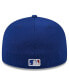 Фото #4 товара Men's Royal Chicago Cubs 2024 Batting Practice 59FIFTY Fitted Hat