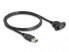 Фото #1 товара Delock 87855 - 1 m - USB A - USB A - USB 3.2 Gen 1 (3.1 Gen 1) - 5000 Mbit/s - Black