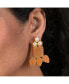 ფოტო #3 პროდუქტის Women's Gold Geometric Teardrop Earrings