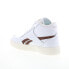 Фото #6 товара Reebok Court Advance Bold High Womens White Lifestyle Sneakers Shoes