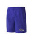 ფოტო #3 პროდუქტის Men's Purple, Black Baltimore Ravens Meter T-shirt and Shorts Sleep Set