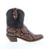 Abilene Boots 9297 Womens Brown Leather Slip On Cowboy Western Boots 9.5 - фото #1