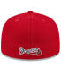 Фото #3 товара Men's Navy/Red Atlanta Braves Gameday Sideswipe 59Fifty Fitted Hat