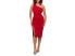 Фото #2 товара Aqua 289297 Women One Shoulder Ruched Dress Red Size 4