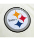 Men's Troy Polamalu Cream Pittsburgh Steelers Chainstitch Legacy Jersey