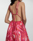 ფოტო #5 პროდუქტის Women's Double Straps Printed Dress