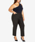 Plus Size Cool Hand Wide Leg Trouser Classic Petite Length Pant