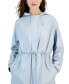 ფოტო #3 პროდუქტის Women's String Hooded Drawstring-Waist Parka