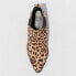 Фото #2 товара Women's Krista Microsuede Pointed Leopard Chelsea Bootie - A New Day Brown 8.5