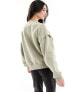 Bershka oversized sweatshirt in light green