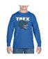 Фото #2 товара Big Boy's Word Art Long Sleeve T-shirt - T-Rex Head