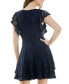 ფოტო #2 პროდუქტის Juniors' Ruffle-Sleeve Lace Dress