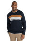 Фото #1 товара Mens Martin Stripe Sweater Big & Tall
